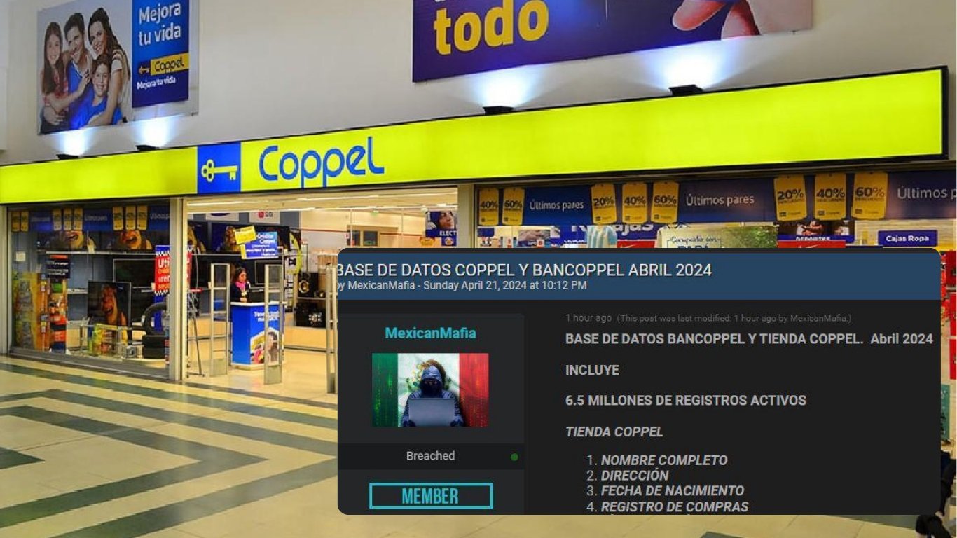 Base datos robada a Coppel ya circula en el mercado negro