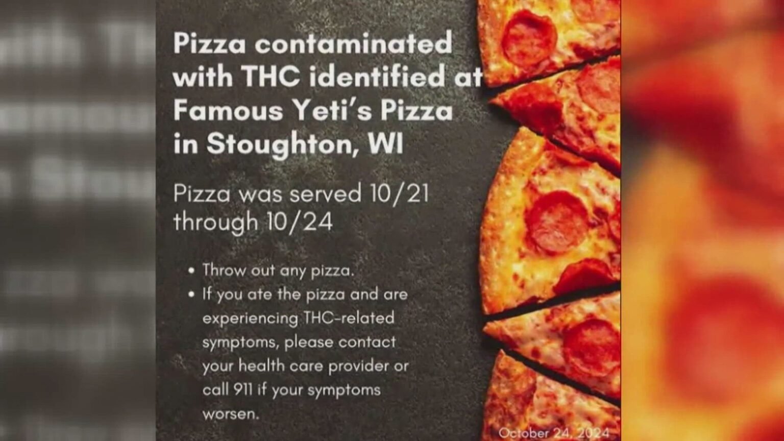 Cierre Temporal en Pizzería de Wisconsin Tras Contaminación Involuntaria con Aceite de Cannabis